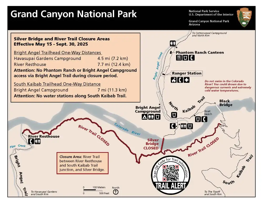 grand-canyon-national-park-map-trail-closures-summer 2025-2